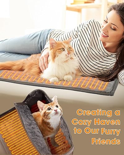 Electric Foot Warmer, Heated Slippers Heating Pad for Feet Back