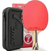 DHS Professional Ping Pong Paddle, 5+2 Carbon Table Tennis Racket | Professional offensive performance,fast response,powerful drives,strong spin and confident loops across multiple grip