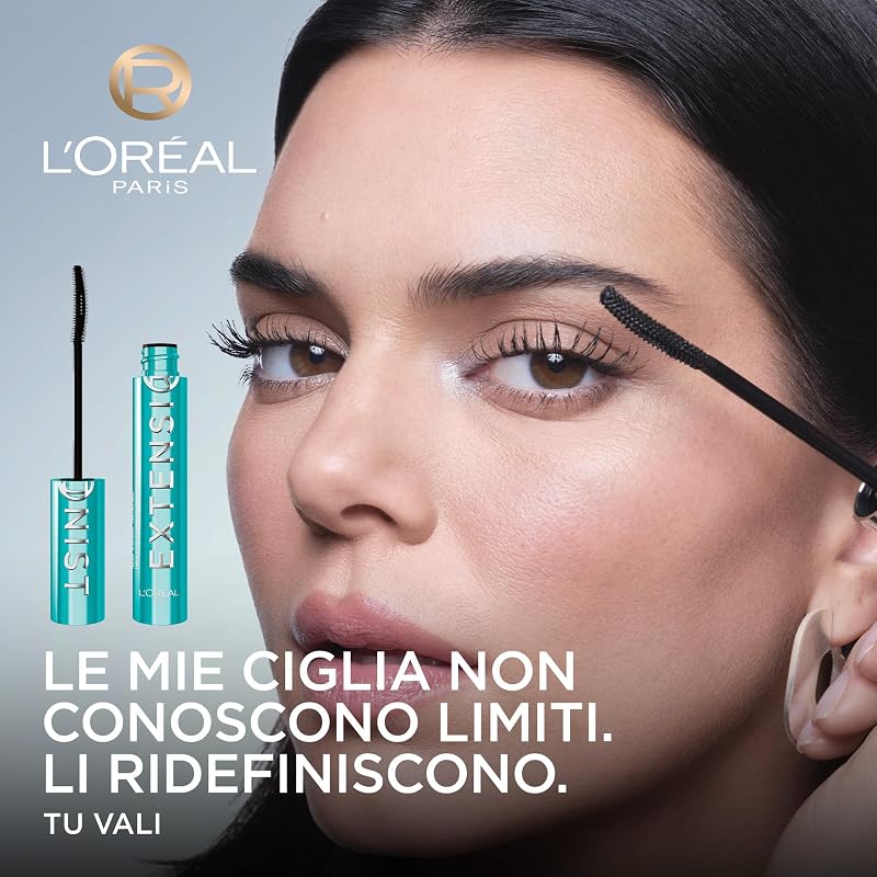 L'Oréal Paris Telescopic Extensionist Mascara Waterproof, Nero, 9,9 ml