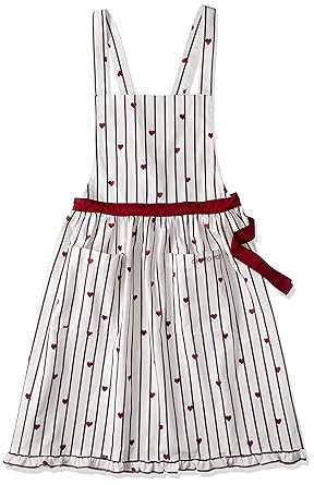 Amazon Co Jp ジェラート ピケ ストライプハートエプロン