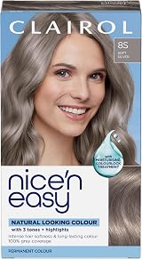 Clairol Nice'n Easy Crème Oil Infused Permanent Hair Dye 8S Soft Silver