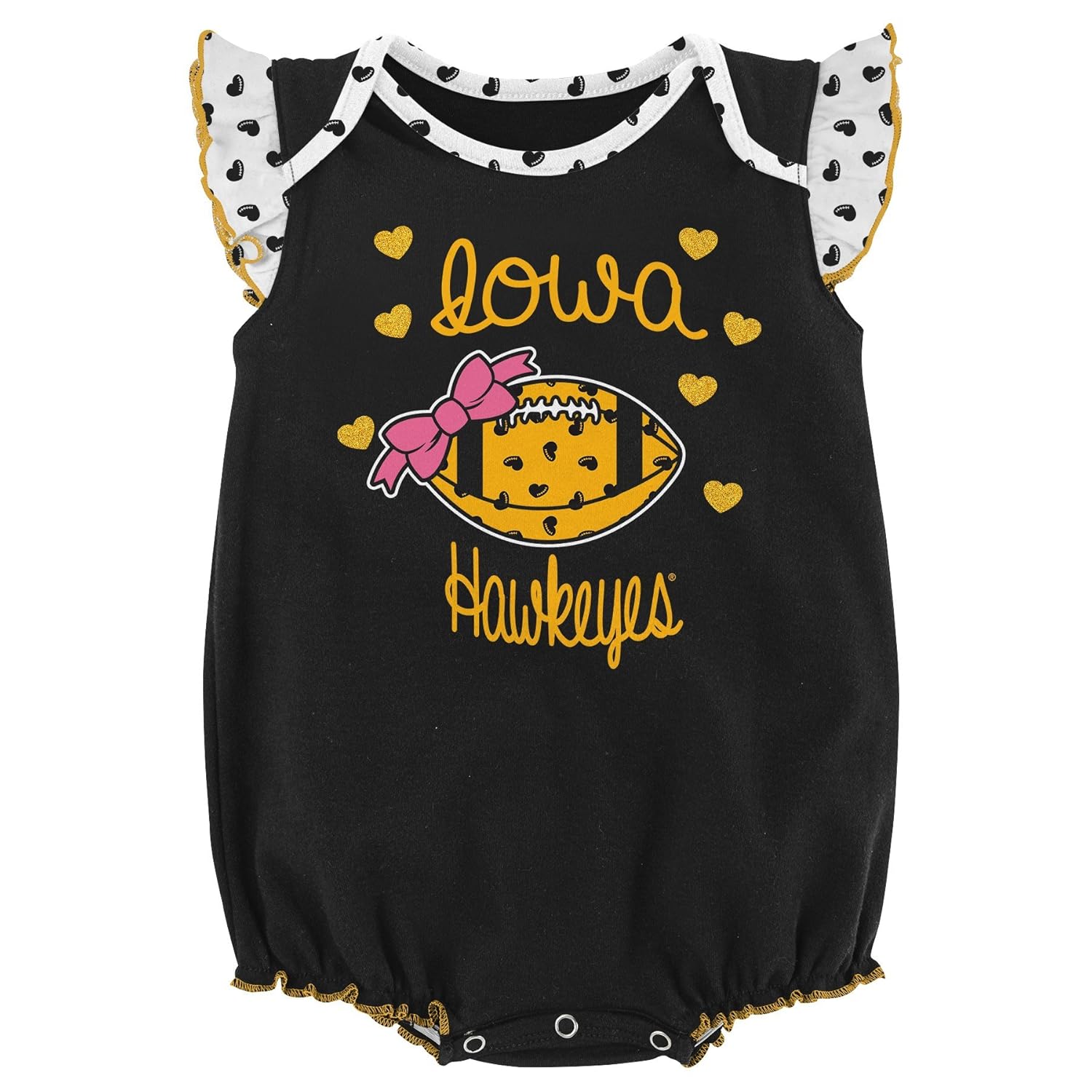 NCAA by Outerstuff NCAA boys Heart Fan 2 Piece Onesie Set