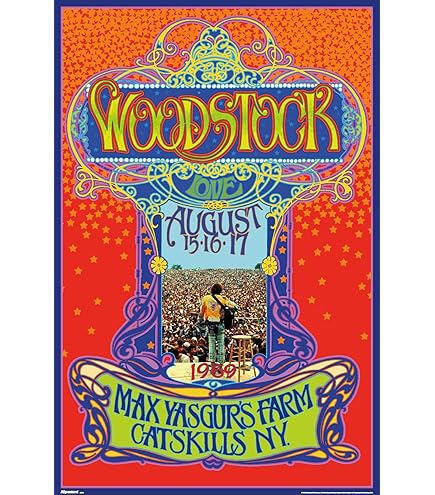 Amazon.com: Woodstock Movie Poster (11 x 17): Posters & Prints