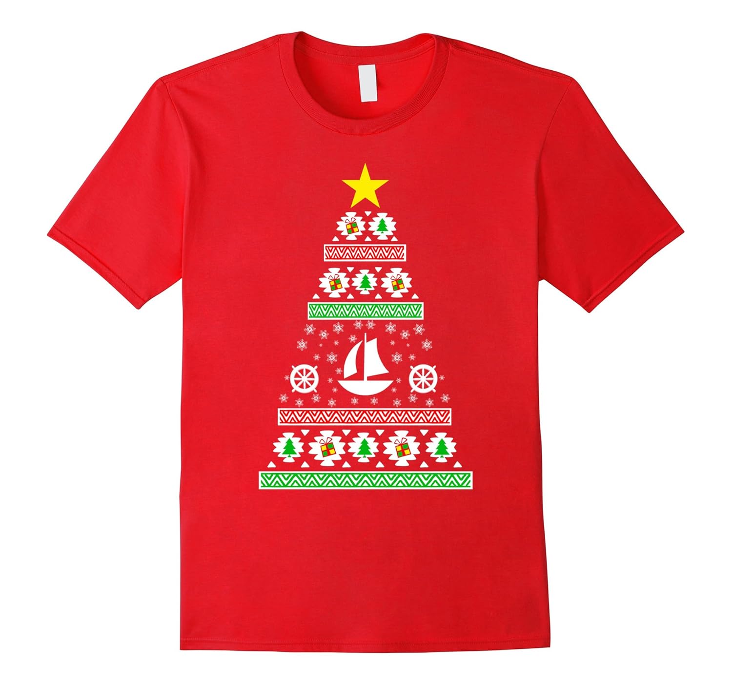 Sailing gifts idea ugly christmas sweater look-ANZ