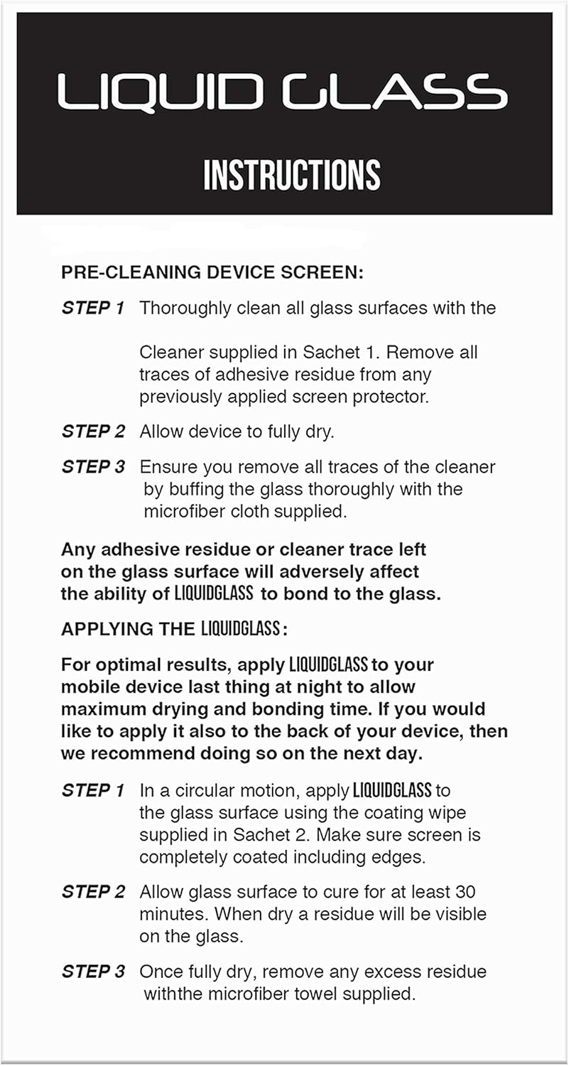 Luvvitt Liquid Glass Screen Protector for All Phones Tablets Watches Apple Samsung LG iPhone iPad Galaxy S20 S10 S9 Note 10 11 Plus Ultra Pro Max Nano Hi-Tech Protection