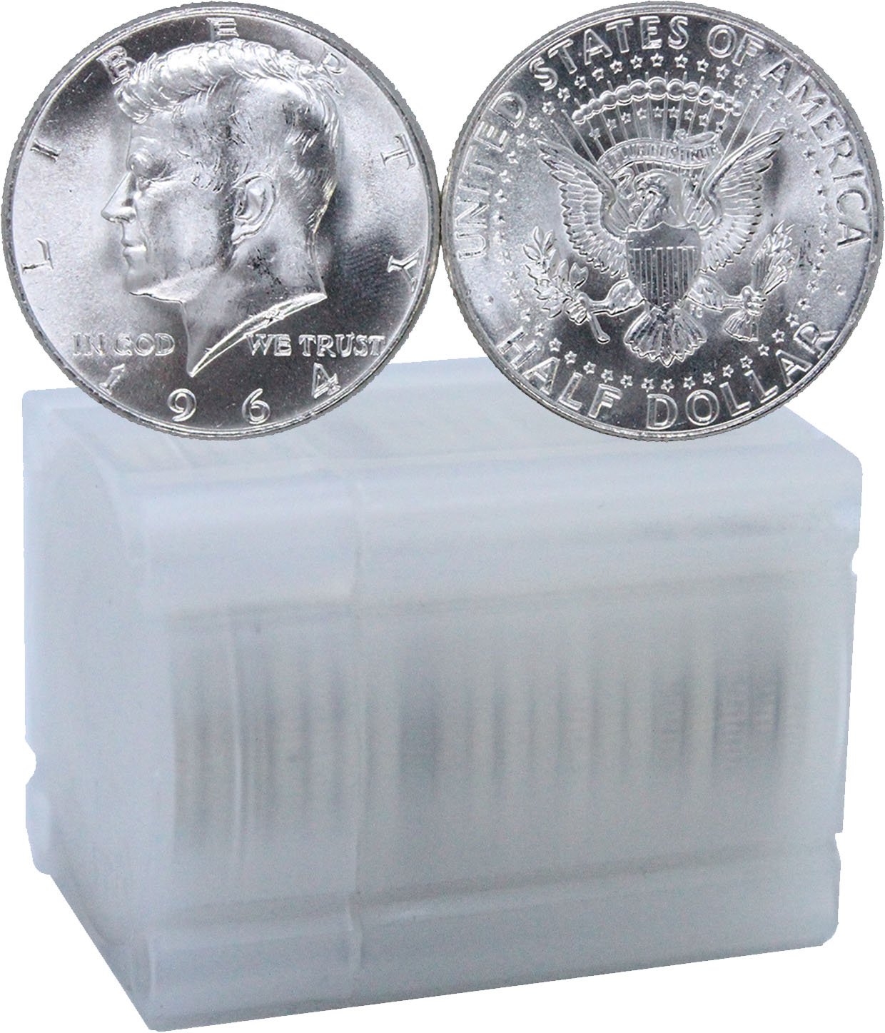 1964 P/D Kennedy Half Dollar Roll of 20 Coins BU at Amazon's