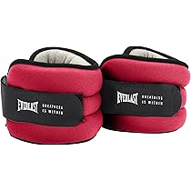 Everlast Ankle & Wrist Weights - Adjustable 6lb Set For Strength Training & Cardio