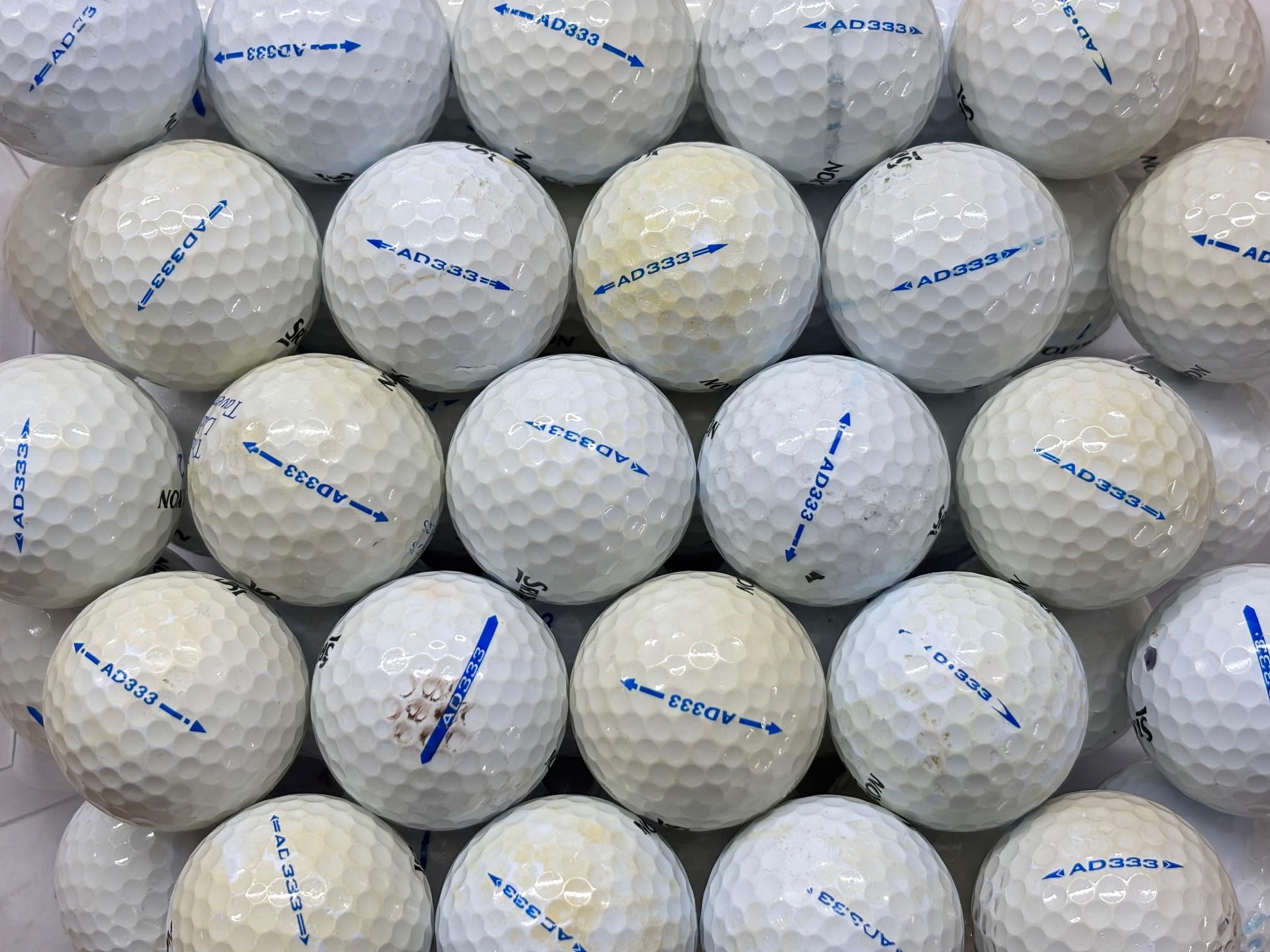 pro lake balls Srixon AD333 lake golf balls Grade B choose 24,48 or 100 (used not new) (48)