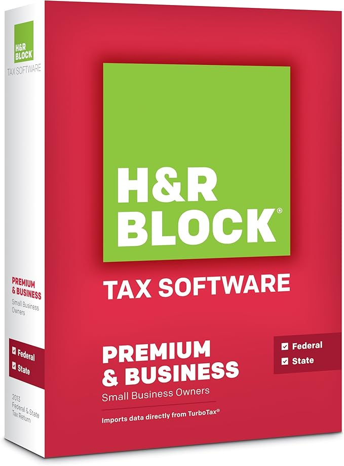 H&R Block At Home 2013 Premium + Business Amazon.co.uk Software