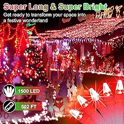 1500 LED 502FT Christmas String Lights