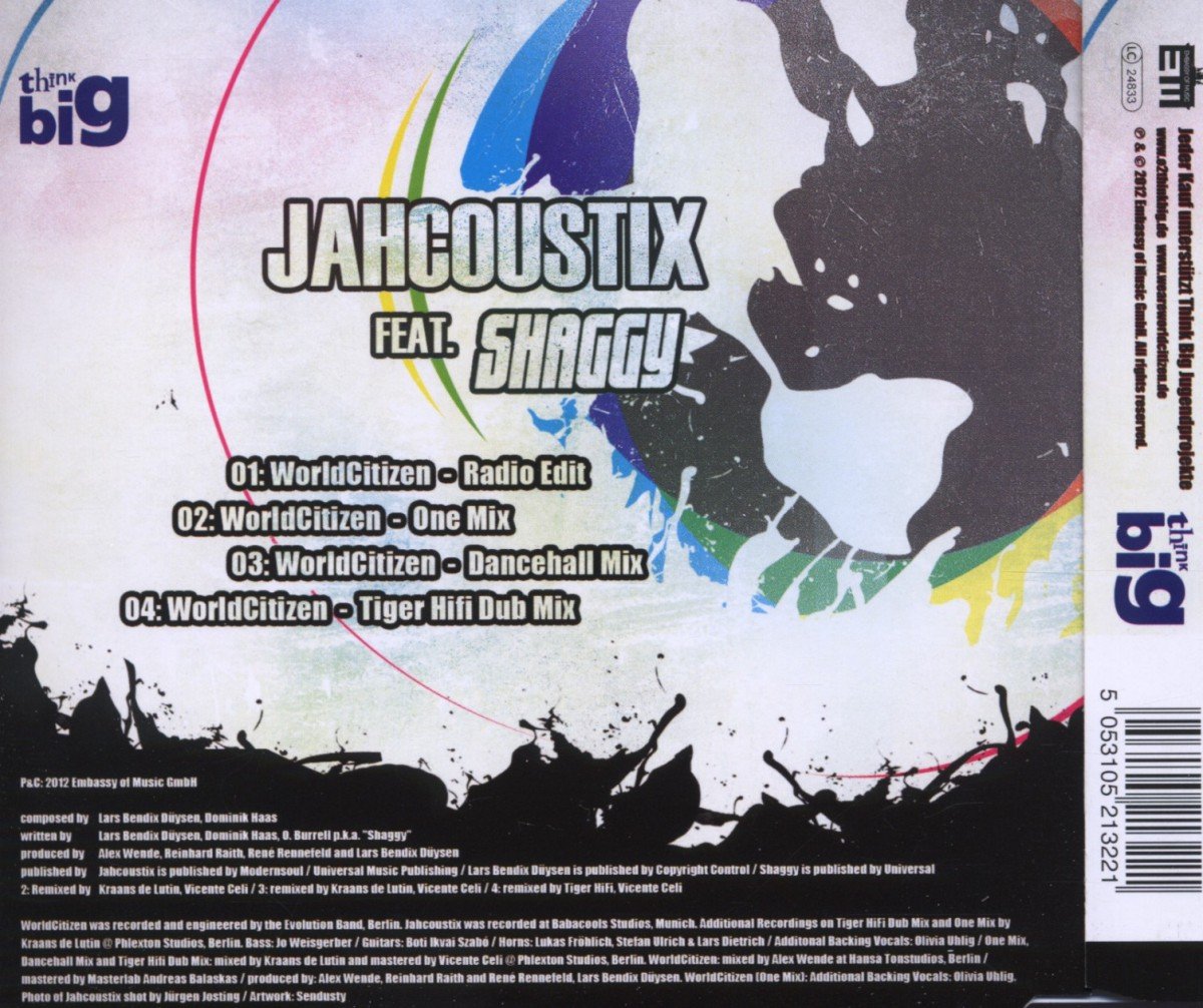 jahcoustix feat. shaggy world citizen jahcoustix feat. shaggy world citizen
