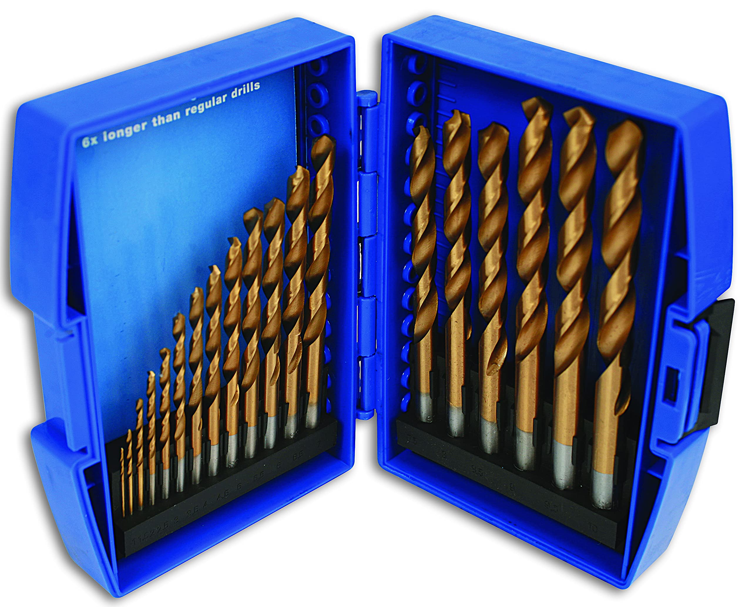Laser 4004 Drill Set - Titanium Coated 19pc