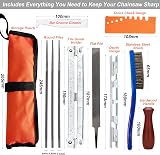 Techfection Universal Chainsaw Sharpening Kit with 5/32 3/16 7/32 Files view 2
