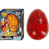 JA-RU Giant Hatching & Growing Dragon Eggs (1 Egg Assorted) Mystery Surprise Dinosaur Toys for Kids. Water Growing Toys. Easter Basket Birthday Party Stocking Stuffer. 4604-1A
