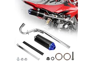 MTATCN 28mm Exhaust Muffler Silencer Pipe Assembly for XR50 CRF50 70cc 110cc 125cc Taotao DB10 DB14 SR110 Rocketa xpro db-x20 SDG Coolster Ex16 Chinese Pit Dirt Bike - Blue