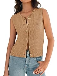 Sweater Vest for Women 2025 Sleeveless Knitted Vest