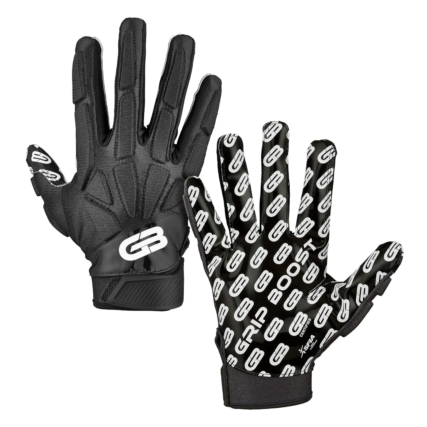 Grip Boost Raptor Adult Padded Hybrid Football Gloves Amazon.in