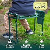 Unibos Heavy Duty Garden Kneeler Seat with Handles & Tools Bag view 7