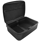 Musiin Audio Interface Storage Case, Compatible with SSL2 MKII and SSL2+ MKII Audio Interfaces, Top Cover Zipper Mesh Pocket Design and Handle Strap, Portable Travel Storage Case (Black)