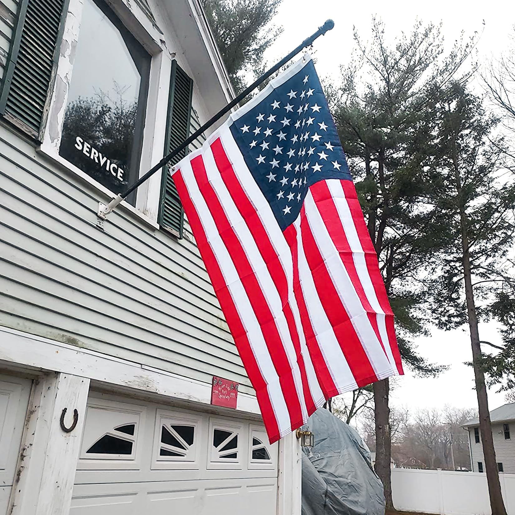 American Flag 5X8 Ft Outdoor Heavy Duty,100% In USA Longest Lasting ...