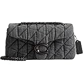 COACH Denim Quilted Tabby Shoulder Bag 26 with Chain