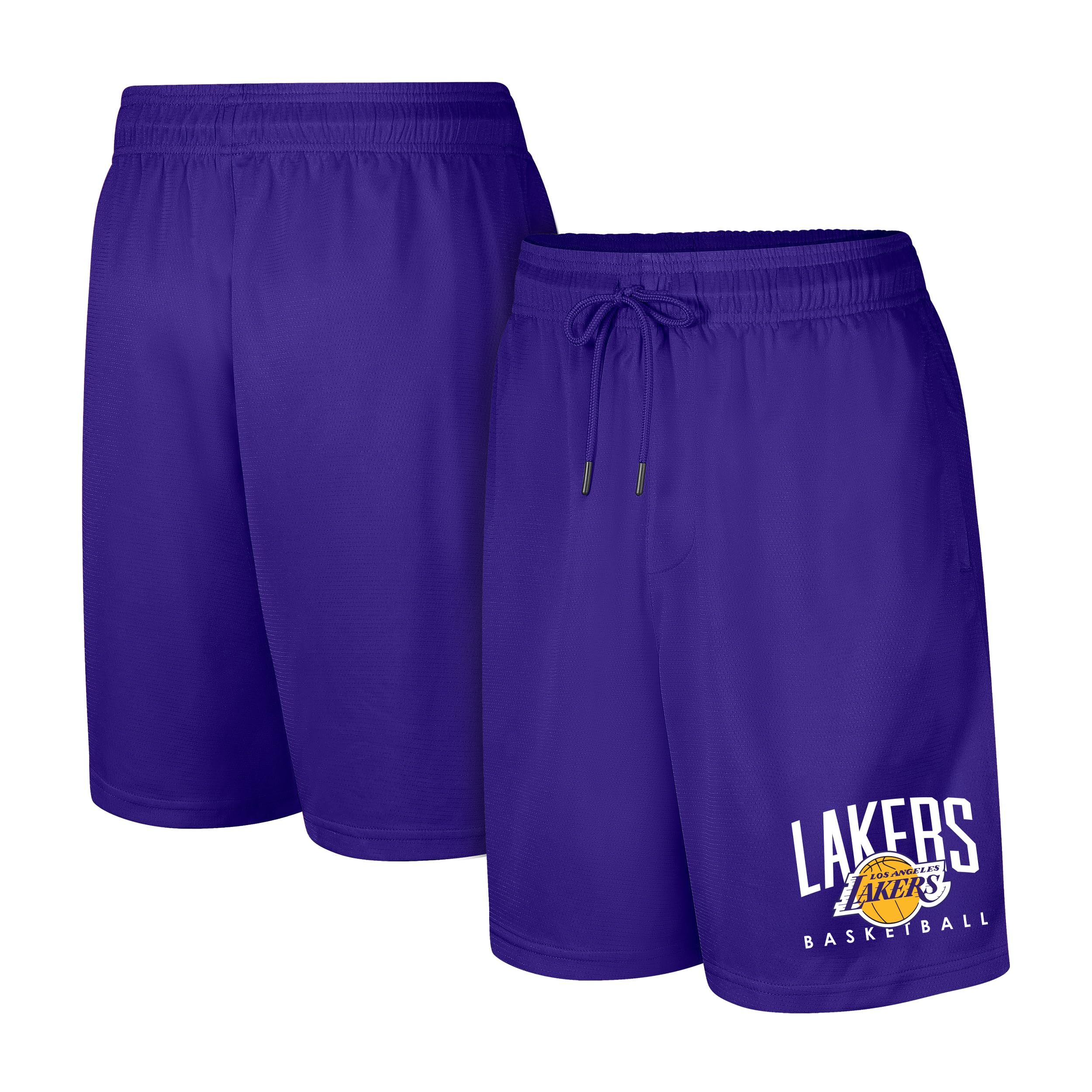 Ultra Game NBA Official Men’s Teamster Basketball Shorts, Los Angeles Lakers, Team Color, XXX-Large Image