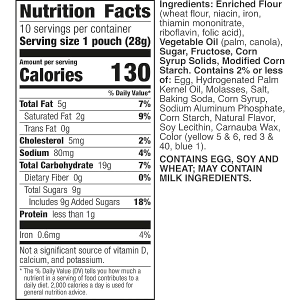 PILLSBURY MINI SOFT BAKED COOKIES, FUNFETTI, SNACK BAGS, 10 CT, 10 OZ