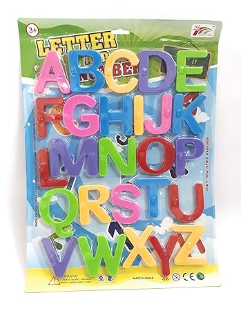 Magnetic Upper Case Alphabets - Educational Magnetic Set for Kids Toy for Kids | Multi Color