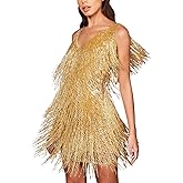 Sequin Cocktail Dresses Flapper Dresses 1920s Gatsby with All-Over Fringe Mini Dresses Prom Party Dress