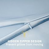 ZIMASILK 100% Mulberry Silk Pillowcase 600 Thread Count 50x75 cm Light Blue view 7