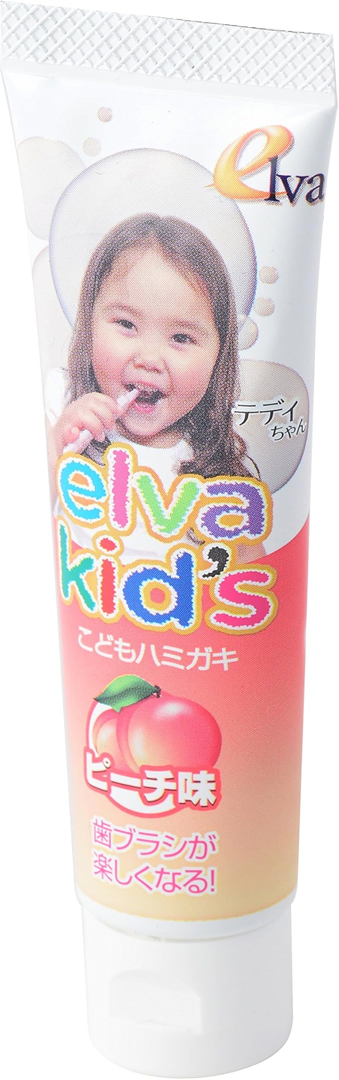 Amazon エルバキッズ 歯医者さんが作った お母さんも安心のこだわりの歯磨き粉 フッ素なし ピーチ味 2個セット エルバ 子ども用ハミガキ粉 通販