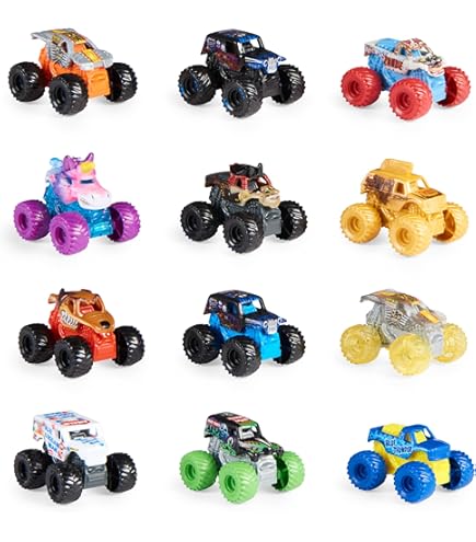 Amazon.com: Monster Jam, Marvel Mini Monster Truck 9-Pack