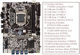Xptieeck B75 ETH Mining Motherboard 8X PCIe LGA1155 DDR3 +CPU SATA Cable view 4