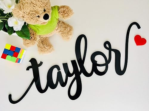 wood baby name wall hanging
