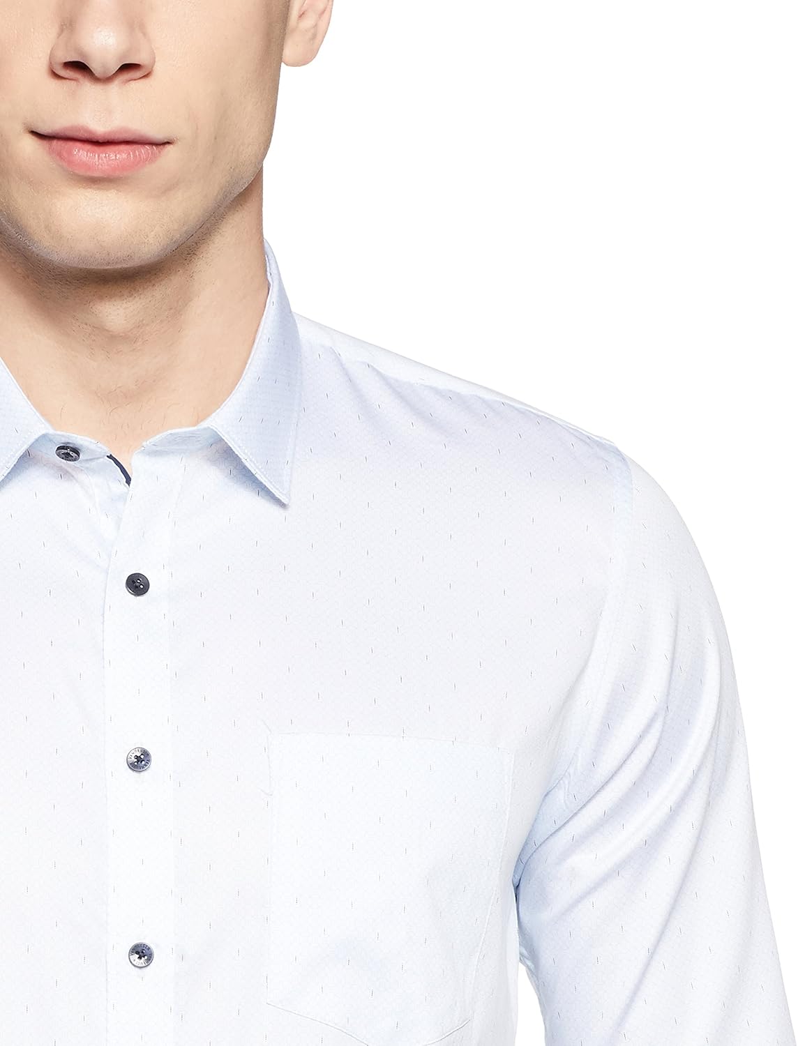 van heusen men's plain slim fit formal shirt