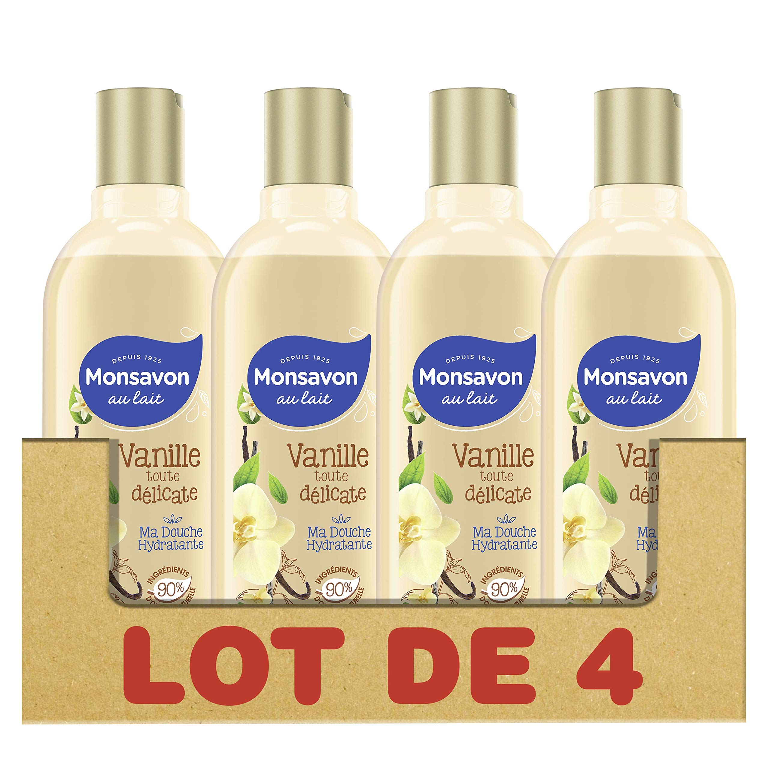 Monsoon All Delicate Vanilla Shower Gel 300 ml - Pack of 4
