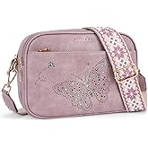 KITEVIUN Crossbody Purse for Women Vegan Leather Small Crossbody Bags with Adjustable Strap Multiple Pockets