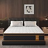 Qabefy Queen Mattress, 12 Inch Memory Foam Hybrid Mattress in a Box, Medium Firm and Individually Pocket Springs - Pressure Relief, Motion Isolation