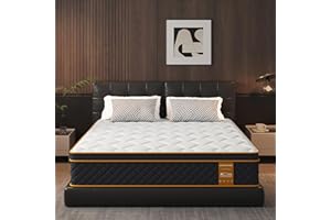 Qabefy Full Mattress, 10 Inch Memory Foam Hybrid Mattress in a Box, Medium Firm and Individually Pocket Springs - Pressure Relief, CertiPUR-US Certified, Motion Isolation