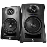 KALI AUDIO LP-UNF 4” Ultra Nearfield Powered Monitor System w/Bluetooth - Boundary Compensation EQ Settings - for Mixing, Recording, Audio Production - USB-C, TRS, RCA Inputs Black (Pair)