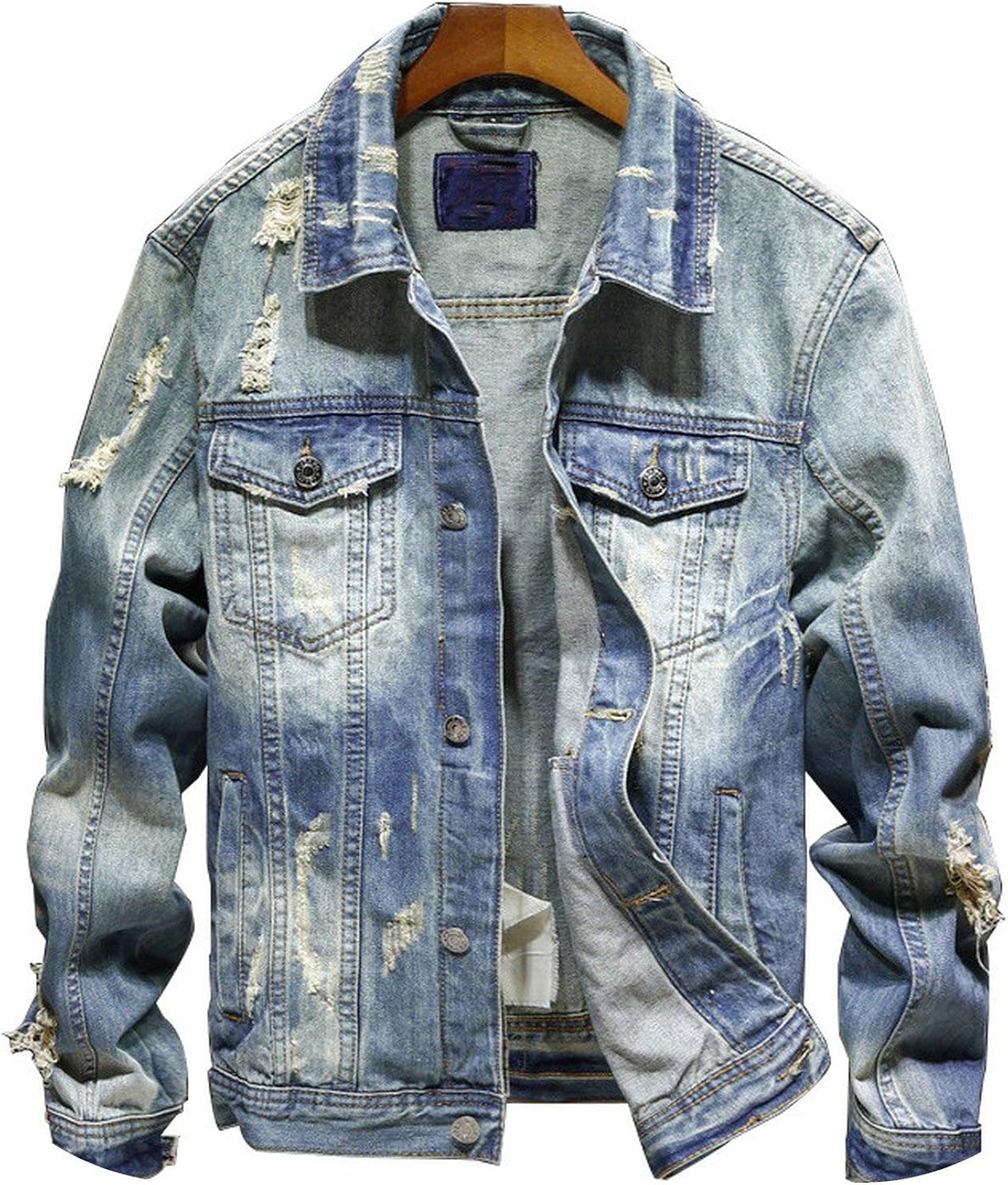 vintage destroyed jeans