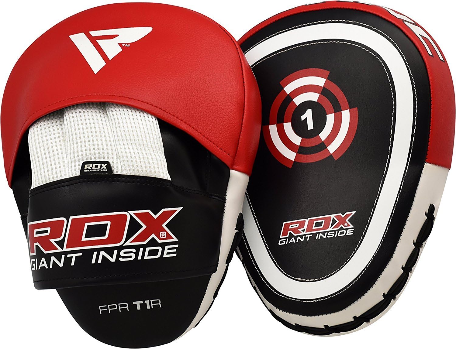 RDX Boxing Pads Focus Mitts |Maya Hide Leather Curved Hook and Jab Target Hand Pads | Great for MMA, Martial Arts, Kickboxing, Muay Thai, Karate Training | Padded Punching, Coaching Strike Shield : Sports & Outdoors