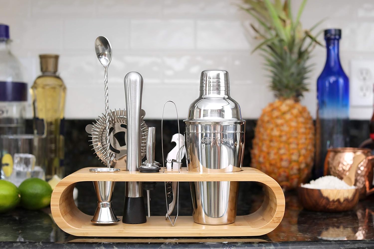 Premium Bartender Cocktail Shaker kit UK Marque 10 pièces