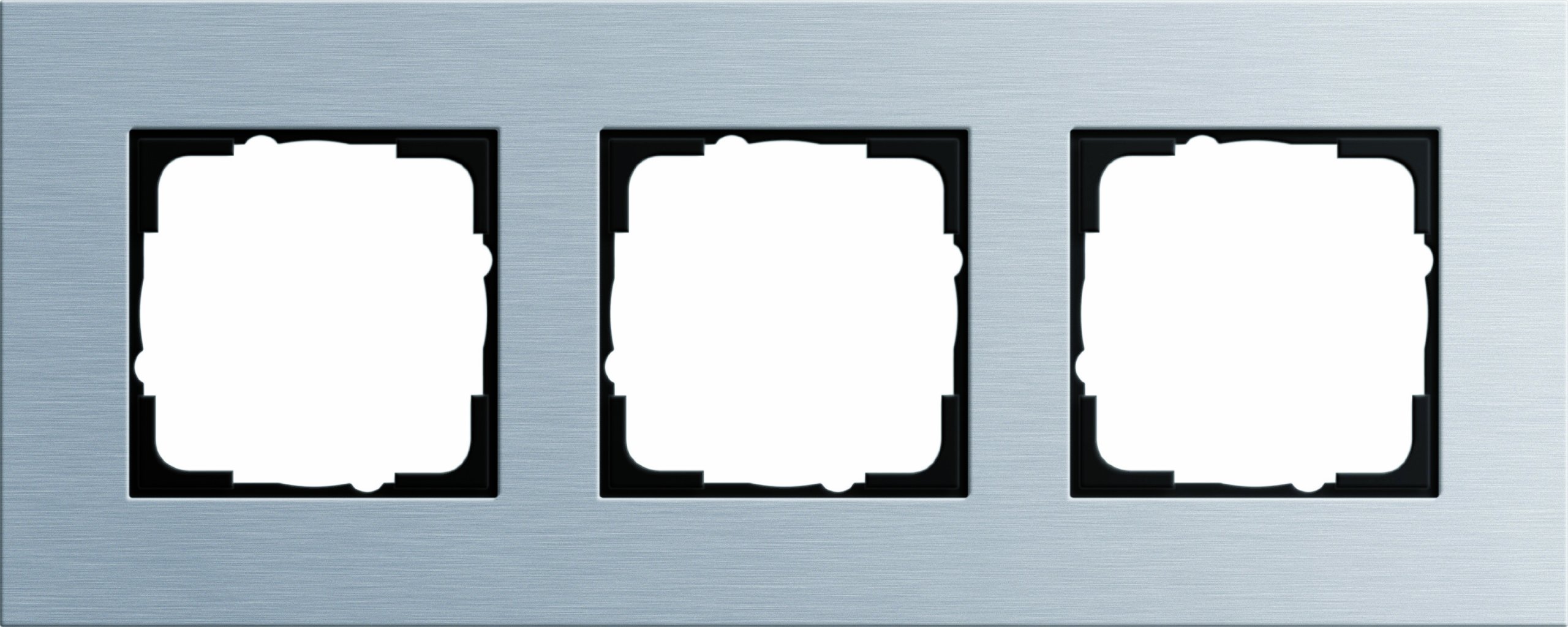 GIRA 021317 Covering Frame 3-Hole Aluminium