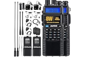 BAOFENG Ham Radio Dual Band Baofeng UV-5R Upgraded Rechargeable 3800mAh Battery