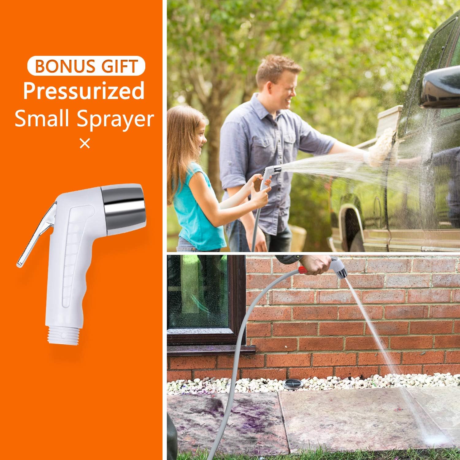 KEDSUM Portable Camping Shower, Camping Shower Pump with Dual Detachable USB Rechargeable Batteries, Portable Outdoor Shower Head for Camping, Hiking, Traveling(+ Handheld Bidet Toilet Sprayer) : Sports & Outdoors
