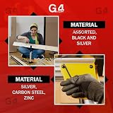 G4Gadget 14Pcs Hex Key Set Metric Imperial on Ring Durable Steel Wrench view 6