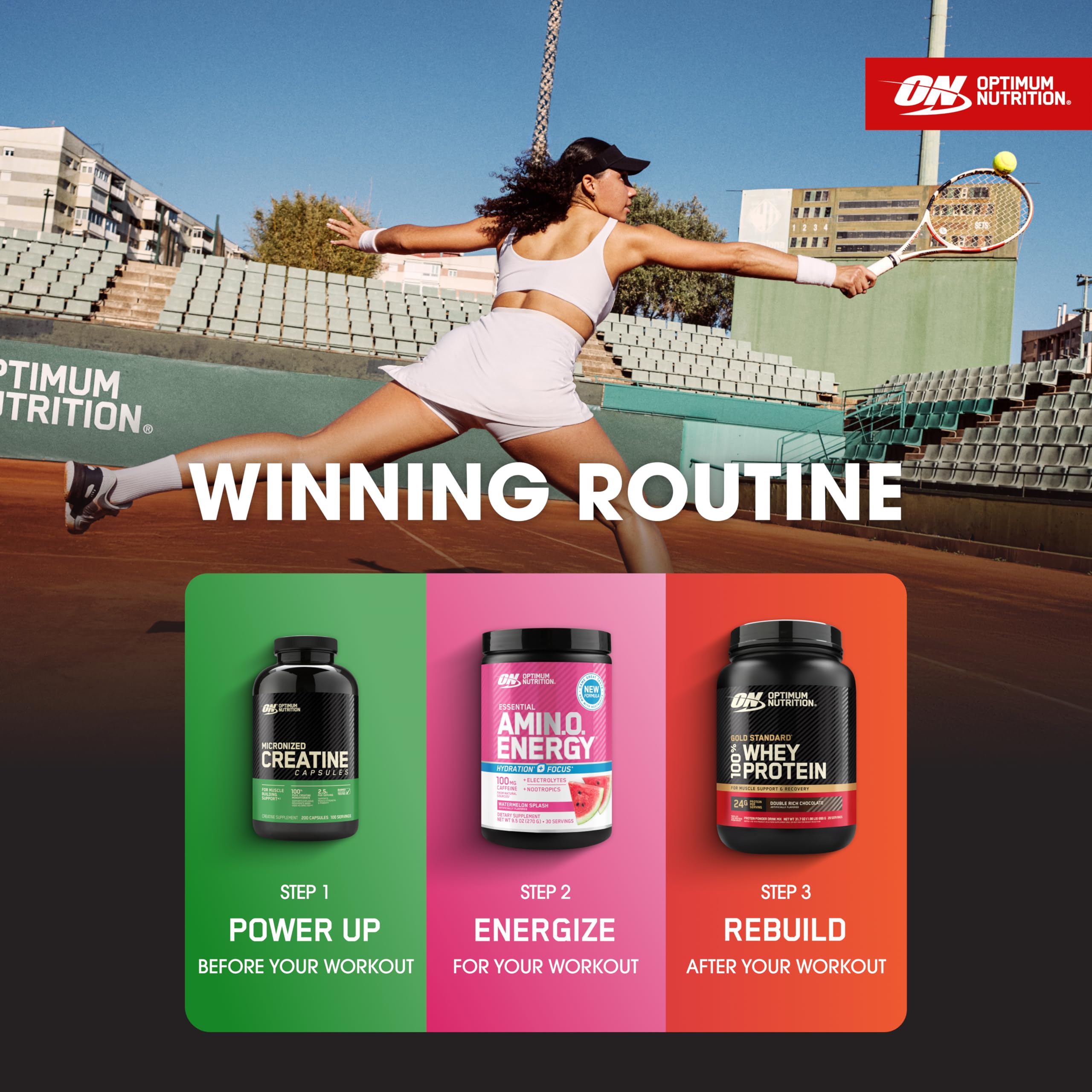 Optimum Nutrition Micronized Creatine Monohydrate Capsules, Keto Friendly, 2500mg, 200 Capsules (Packaging May Vary)