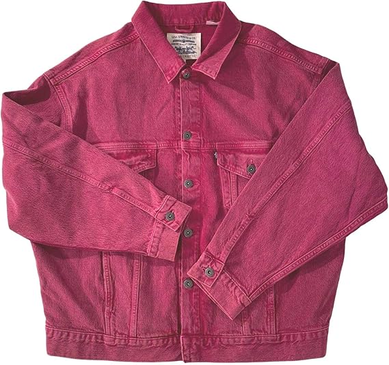 Amazon Made Crafted Levi S メンズ オーバーサイズ デニム ジーンズ ジャケット ピーコック ピンク Us サイズ Large カラー ピンク コート ジャケット 通販