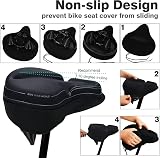 DAWAY C6M Memory Foam Bike Seat Cover Extra Soft Pad 11.81 x 10.63 x 2 in view 5